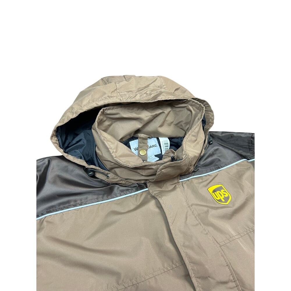 Wear Guard UPS Jacket Mens Large Brown Delivery Uniform Waterproof Workwear